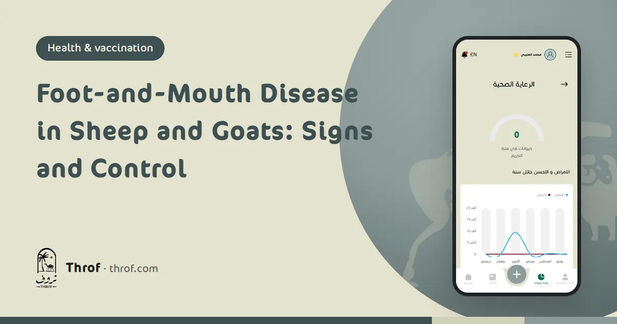 Foot-and-mouth disease in sheep and goats, signs and control — Throf