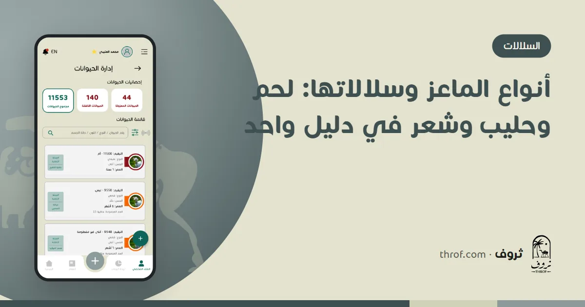 أشهر أنواع الماعز وسلالاتها للحم والحليب والشعر — ثروف