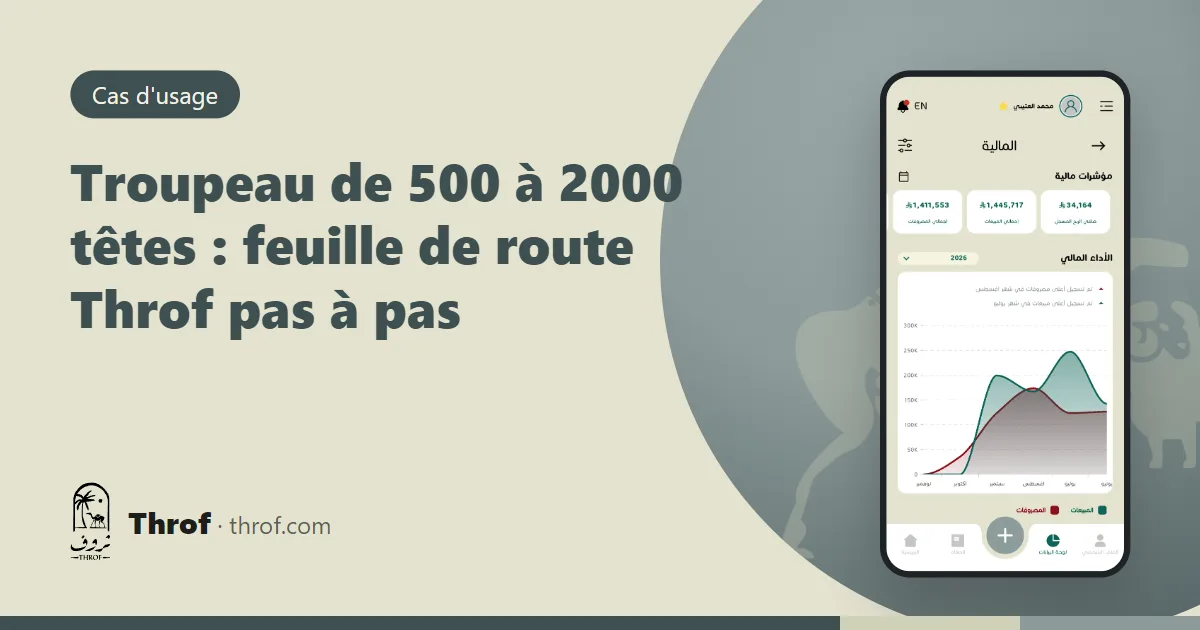 Un éleveur de moutons et de chèvres suit ses bergeries et son équipe sur la plateforme web Throf — Throf