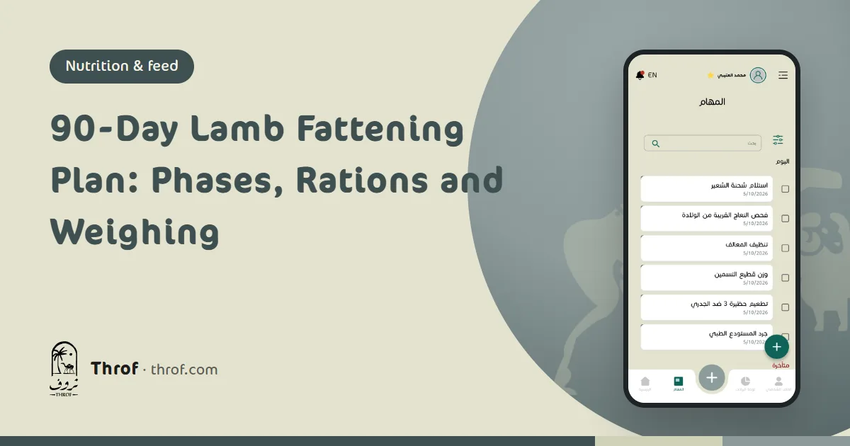 90-day lamb fattening plan — Throf