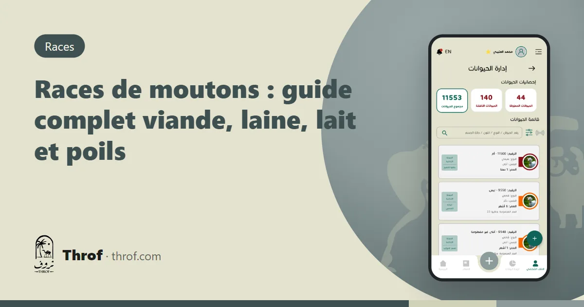 Les principales races de moutons du Maghreb, du Sahel et du monde réunies dans un guide — Throf